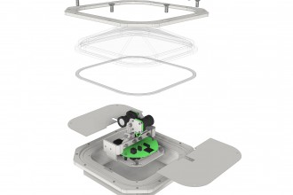 Box per doppia telecamera di sorveglianza anti annegamento per piscine