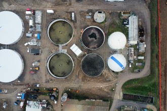 Impianto Biogas dall'alto