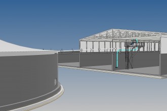 Stoccaggio con sistema di separazione digestato